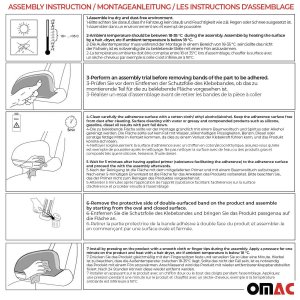 Ford Fiesta Mirror Cover - Omac - S. Steel - Gloss Silver - 2011-2019